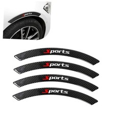 4 PCS Car Wheel Arch Protector, Wheel Tire Eyebrow Strips, 4 PCS Sport Black