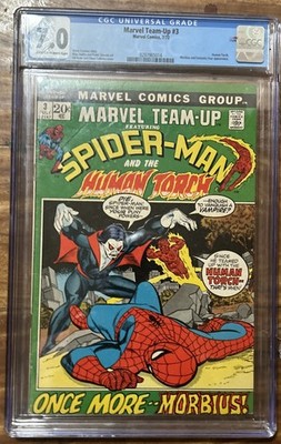 Marvel Team-Up #3 Marvel, 7/72) CGC 7..0 VF- SpiderMan and Human Torch