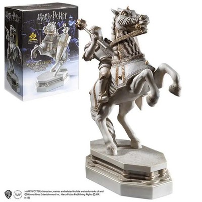61774 HP WIZARD CHESS KNIGHT WHITE BOOKEND