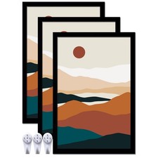 ijuerybai 12x18 Black Picture Frame Set of 3, High Transparent, Wall/Tabletop