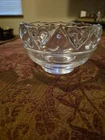 Tiffany & Co. Signed Crystal Raised Heart Rimmed Bowl