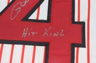 PETE ROSE Autographed Inscribed HIT KING Baseball Jersey Beckett Authentic REDS — photo 5