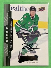 2018-19 Upper Deck MVP Super Script #222 Dillon Heatherington RC 10/25