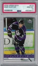 Anze Kopitar 2006-07 Upper Deck Young Guns ROOKIE Card PSA 10! Gem Mint!. rookie card picture