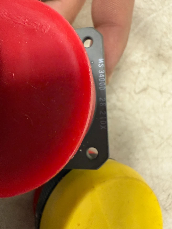 Lote de 6 conectores MS34000-28-21X AERO 100POS crimpado ST montaje en brida MIL Foto 3 de 4