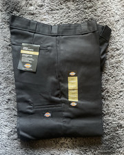 Dickies 27200 Men's Twill Work Pants Loose Fit Straight Leg Black 34x32