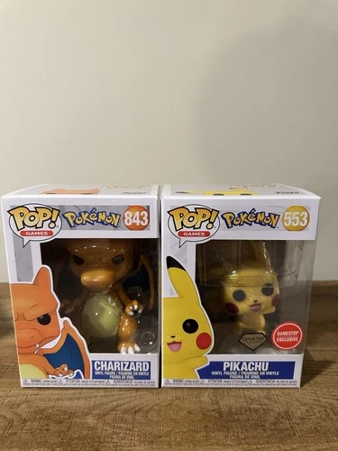 Pokemon Funko Pop! Pikachu 553 Diamond, Charizard 843