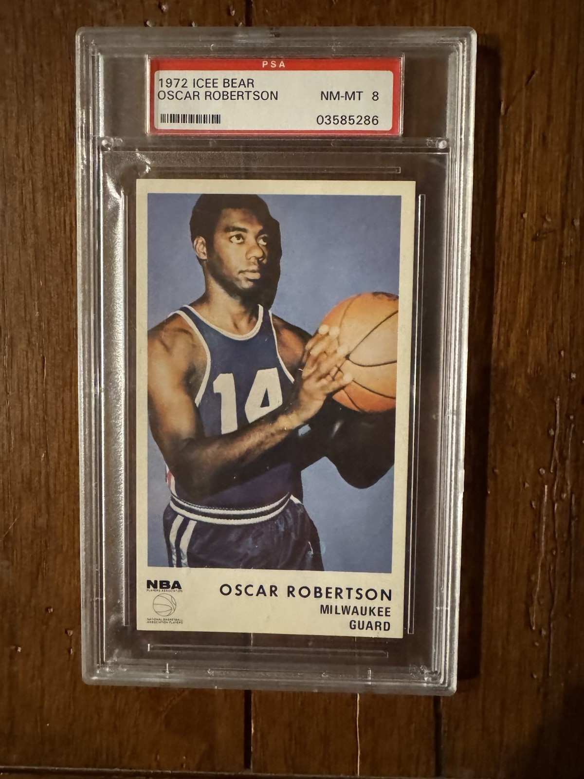 Graded 1972 Icee Bear Oscar Robertson PSA 8 NM-MT - HOF