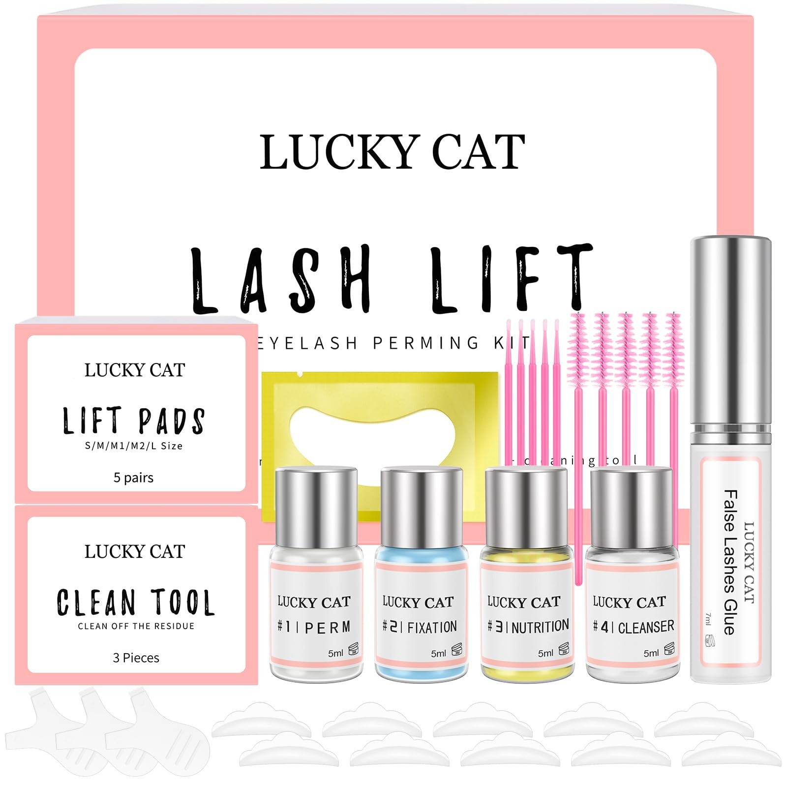 Kit Laminazione Ciglia Professionale Sollevamento Permanente Sguardo