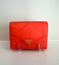 MCM Diamond Small Leather Wallet in Orangeade - With Dustbag and papers
