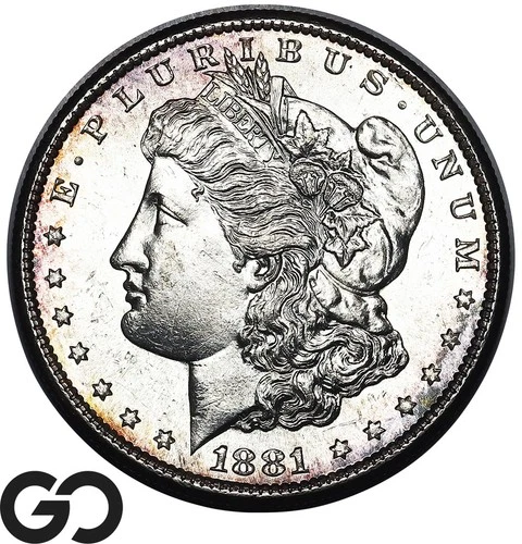 1881-S Morgan Silver Dollar Coin Proof-Like Solid Gem BU++