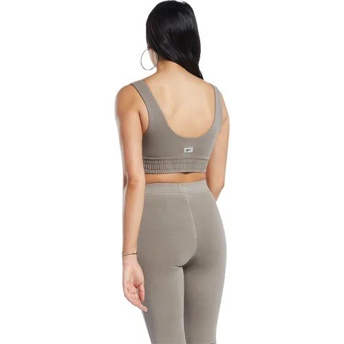 Reebok Classics ND Fitted Bralette Sport BH Größe Large / 14 Taupe Braun - Bild 3 von 6