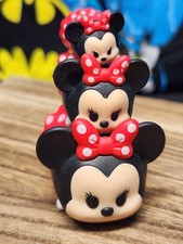 DISNEY TSUM TSUM STACK EM' Minnie Mouse VINYL FIGURINES SET OF 3 SIZES