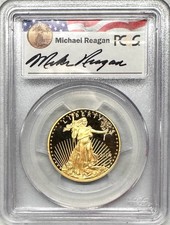 2014-W $25 GOLD EAGLE REAGAN LEGACY SERIES 1/2 OZ PCGS PROOF 70 DCAM 5100.00 per troy oz
