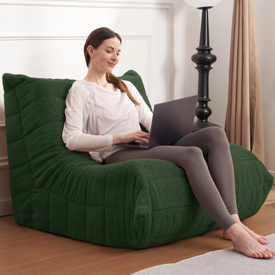 Silla Bolsa de Frijoles Sofá Grande Silla Bolsa de Frijoles para Adultos Silla Fireside Bolsa de Frijoles Loun... Foto 3 de 4