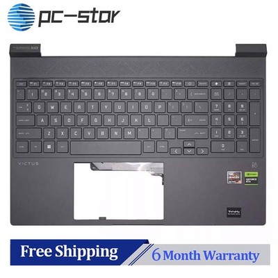 Original For HP Victus 15-FA TPN-Q278 Q279 Laptop Palmrest Keyboard N13298-001