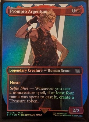 MTG | Prompto Argentum | NM | EN | FIN 0387 | Borderless Alternate Art | FOIL