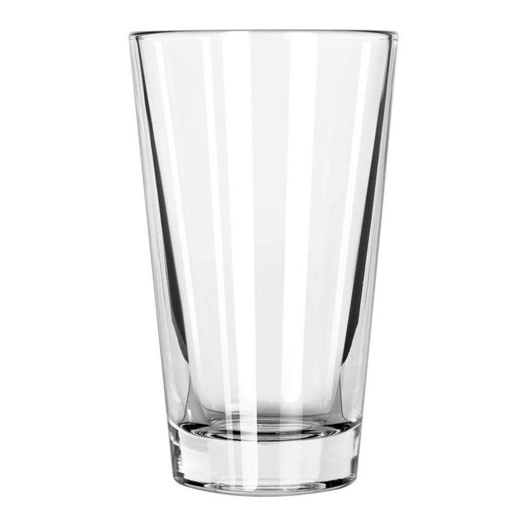 Libbey Pint Glass set 16oz DuraTuff Rim Glassware for Drinks