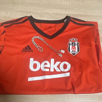 Adidas Aeroready BJK 1903 (L) rot/schwarz Kurzarm beko gebraucht+Alpaga Teşbih