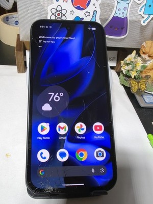 Google Pixel 9a 128GB Obsidian (Factory & OEM  Unlocked)  READ #61820 