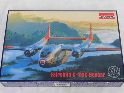 1/144 Roden Fairchild C-119C BOXCAR Transport Plastic Model Kit Complete 321