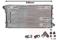 VAN Wezel MotorküHler WasserküHler *** IR Plus *** 17002295 FüR Fiat Panda 169