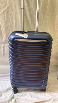 #ad $480 SAMSONITE Spin Tech 6 Carry On Spinner Luggage Blue 20quot; Hardcase $103.50