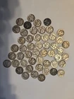 Mercury Dimes 1 Roll Lot of 50 90% Silver Coins 10 Cent Mix of Dates #1078