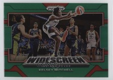 2022 Panini Prizm WNBA Widescreen Green Prizm Kelsey Mitchell #4 14dh