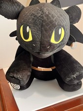 Build A Bear Toothless How to Train Your Dragon Plush 15 inch BAB With Saddle