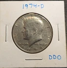 1974-D Kennedy Half Dollar DDO FS-101
