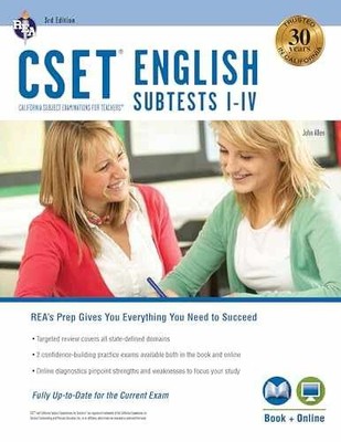 CSET English Subtests I-IV Book + - Paperback, by Allen John - Very Good o