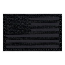 Patch bandiera USA riflettente infrarossi IR US tattica americana nera
