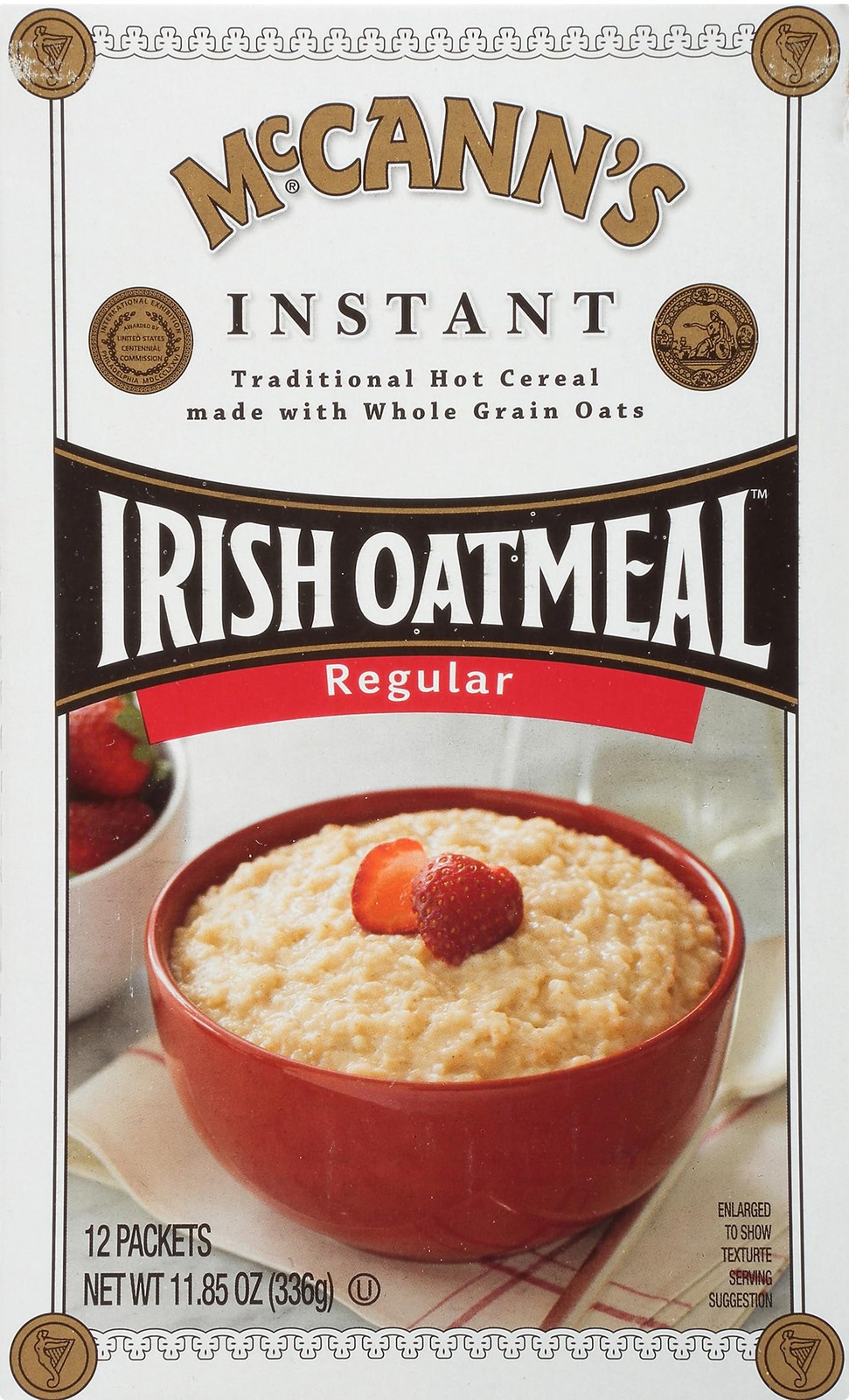 Instant Irish Oatmeal 12 Packets - Quick, Healthy Breakfast Option