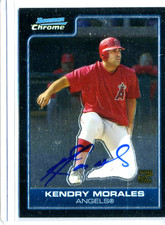 Kendrys Morales 2006 Topps Bowman Chrome Certified Autograph Auto Card BC240