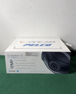 Pelco EVO-12-NJD 12MP Network Surface-Mount Camera with Fisheye Len
