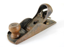 Antica PIALLA A BLOCCHETTO 18 cm Strumento in ferro del Falegname Vintage Epoca