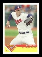 2015 Topps Heritage #NT-1 Corey Kluber Now and Then