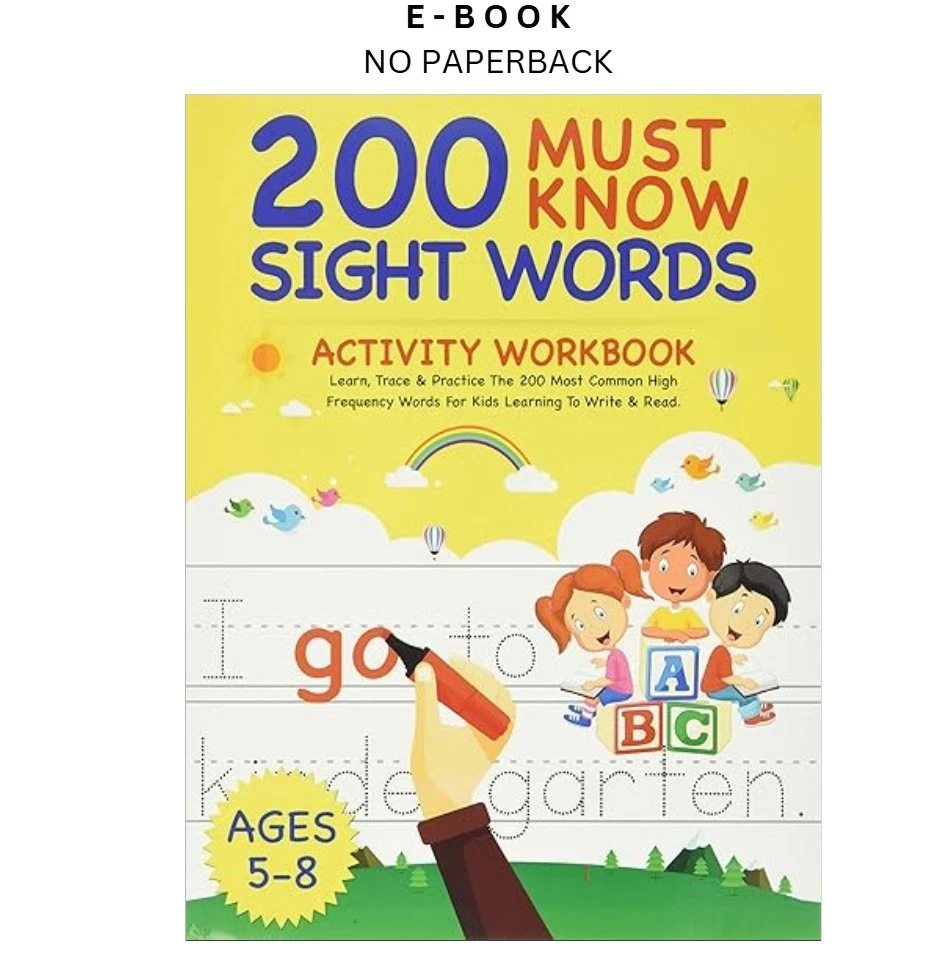 200 Must Know Sight Words Activity ebook | LD Global Digital Ebook Store Buy 200 Must Know Sight Words Activity ebook, instant digital download PDF from LD Global
