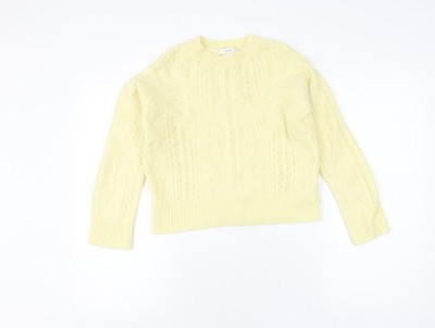 Pullover Pulli Damen UK-Größe 2XS Vince elfenbeinfarben