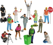 Constructive Playthings Pretend Professionals Career Toy Figure Set for Kids Age