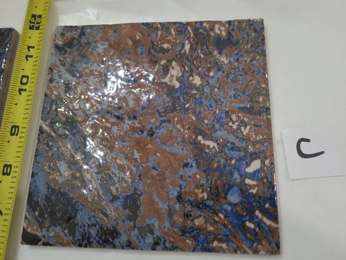Splatter Painted Ceramic Porcelain Tile Decor Kitchen Hot Plate Italy 6" Read⬇️ - Picture 5 of 24