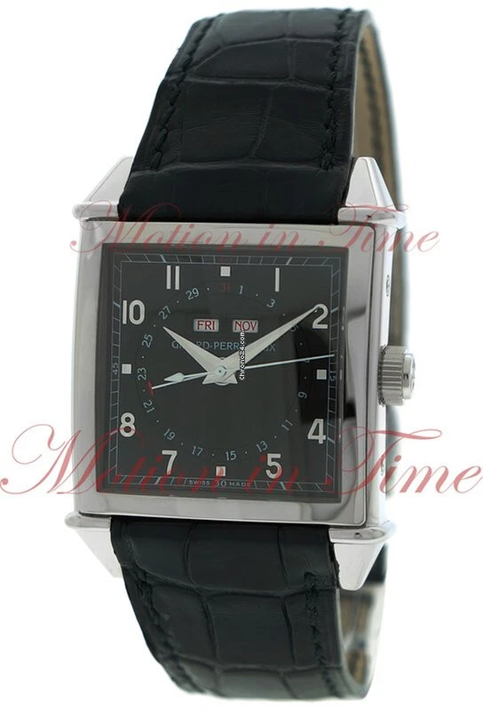 Girard Perregaux Vintage 1945 Triple Calendar Black Dial - Steel