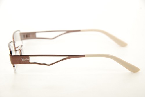 Monturas de gafas Ray Ban RB6167 2511 51 mm marrón beige raras auténticas - Imagen 9 de 12