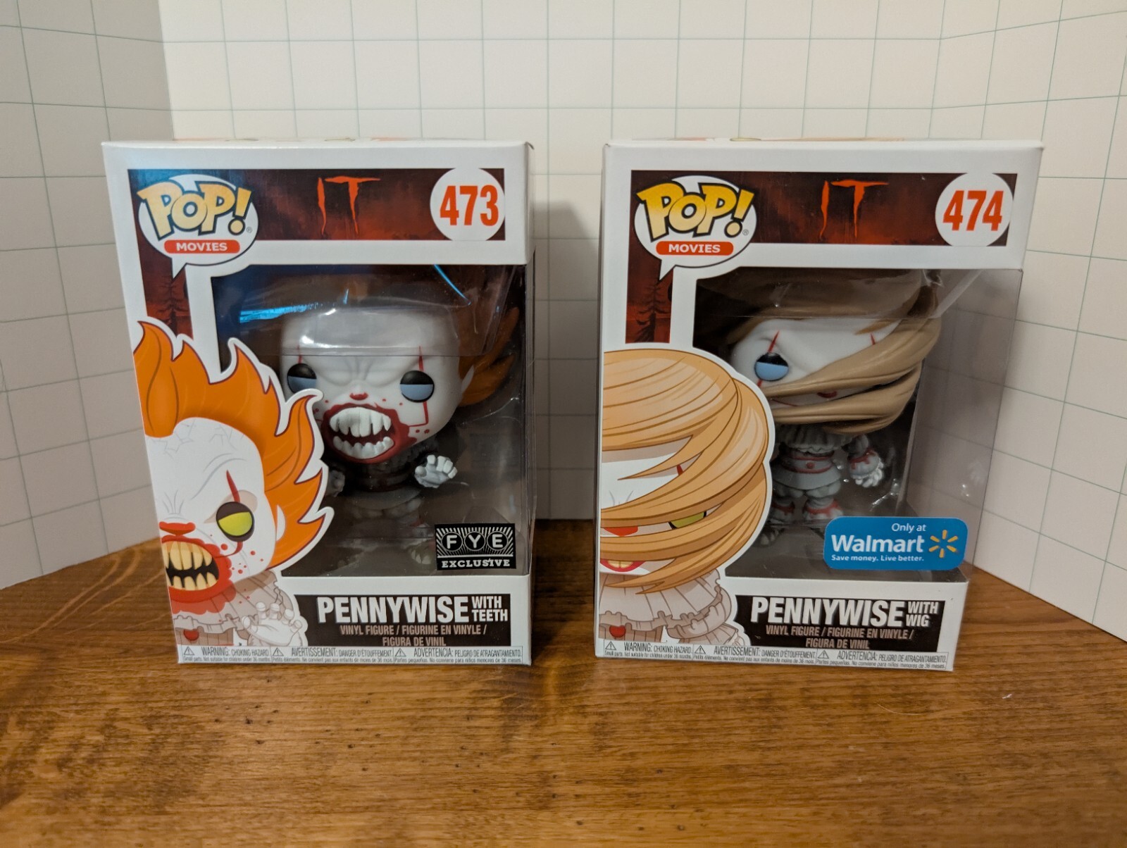 Funko Pop! Vinilo: It - Pennywise - Walmart (exclusivo) #474 FYE #473