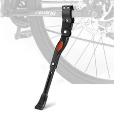 Bike Stand Bicycle 16"-26" Adjustable Kickstand Alloy Bracket Black
