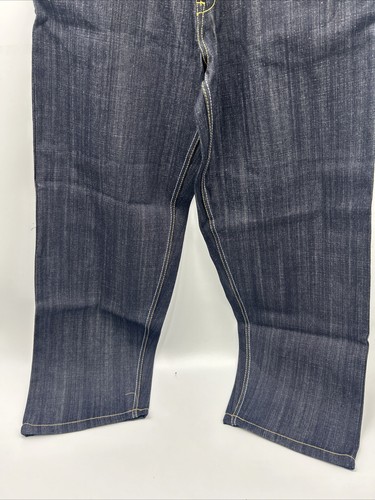 NEW Evolution In Design Jeans Mens Size 34x32 BLUE Baggy Denim Y2K Skate Urban - Picture 2 of 10