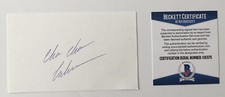 Choo Choo Coleman Signed Autographed 3x5 Card BAS Beckett Certified 1962 Mets