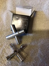 2 Pack 4-Way Sillcock Key Wrench Multifunctional Water Utility Key for Spigots