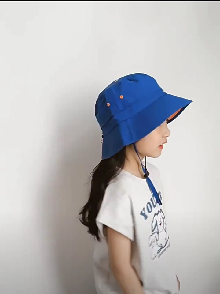 Sombrero de sol para bebés para niños Sombreros de sol UPF 50+ Sombreros de sol transpirables con cubo para niños Foto 4 de 4